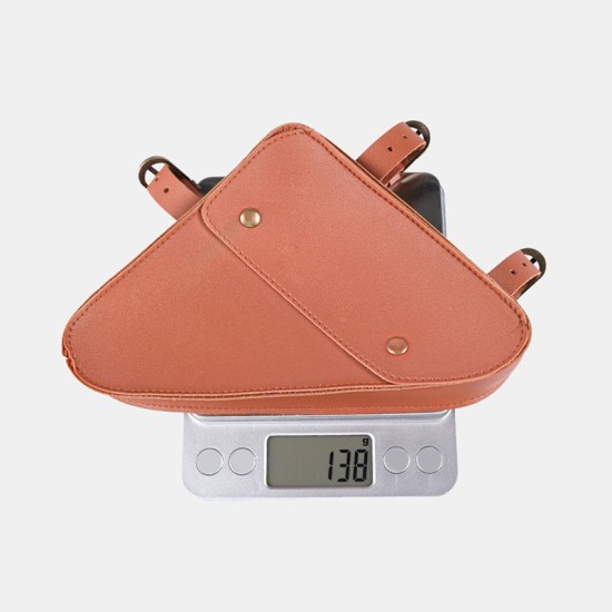 High quality waterproof leather bicycle tail bag
