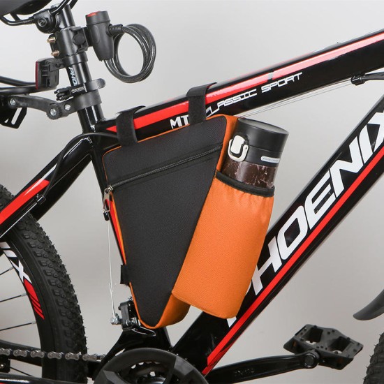 Lightweight waterproof bicycle frame bag