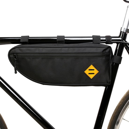 Lightweight bicycle triangle top tube bag