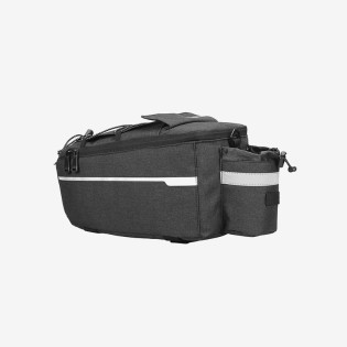 Black waterproof bike bag