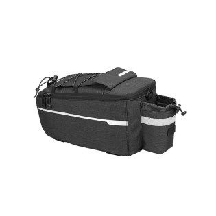 Black waterproof bike bag