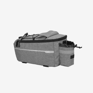 Grey waterproof motorcycle travel bag