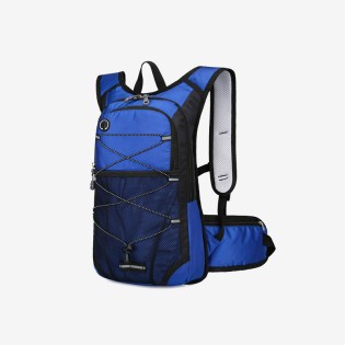 Hydration bag storage backpack with water bottle holder