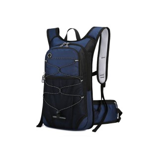 Hydration bag storage backpack with water bottle holder