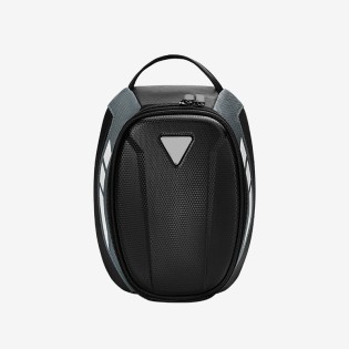 Magnetic portable black motorcycle tank bag