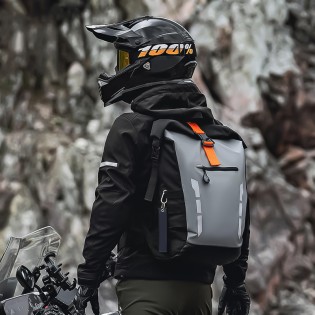 Large capacity waterproof motorcycle helmet backpack