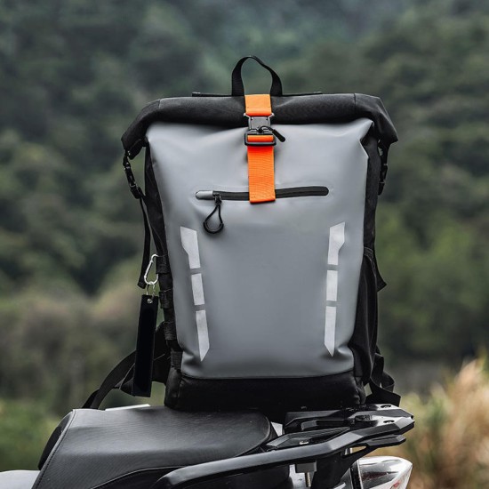Large capacity waterproof motorcycle helmet backpack