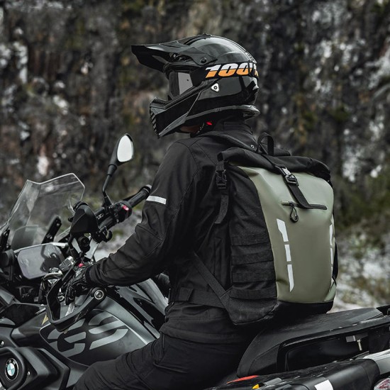 Large capacity waterproof motorcycle helmet backpack