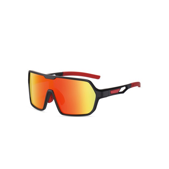Oversized shield polarized photochromic sunglasses