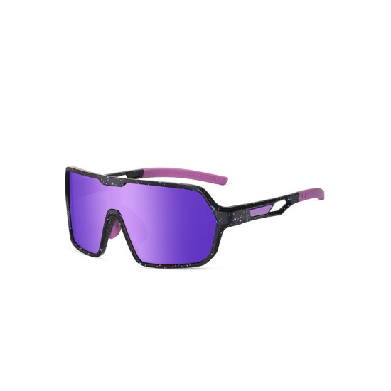 Oversized shield polarized photochromic sunglasses