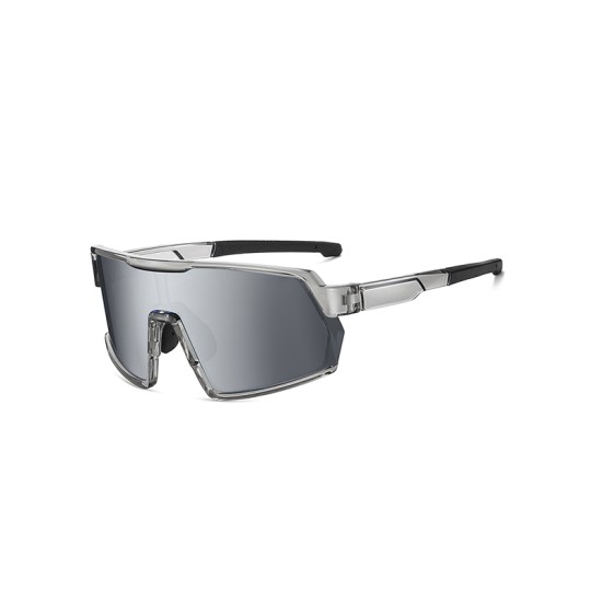 Oversized photochromic polarized sports sunglasses