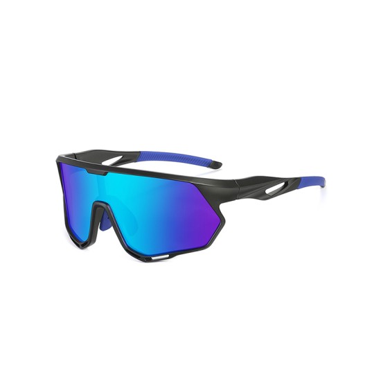 Large frame polarized sports sunglasses