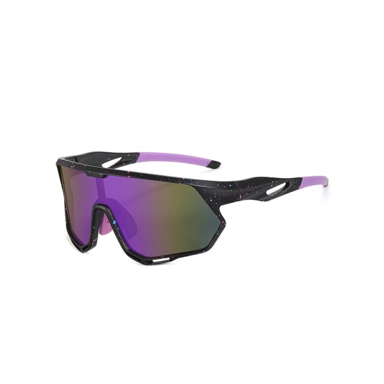 Large frame polarized sports sunglasses