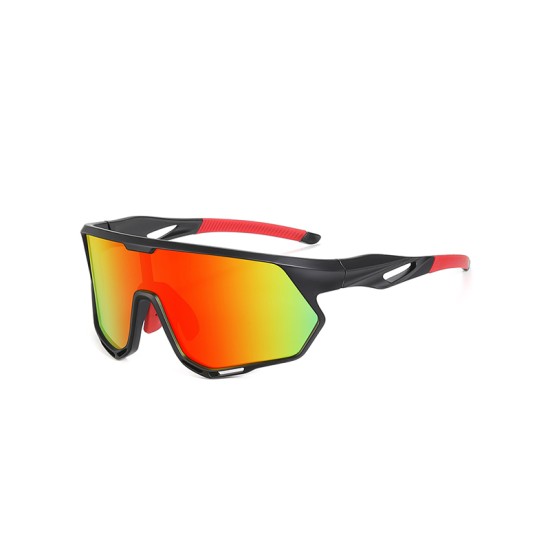 Large frame polarized sports sunglasses