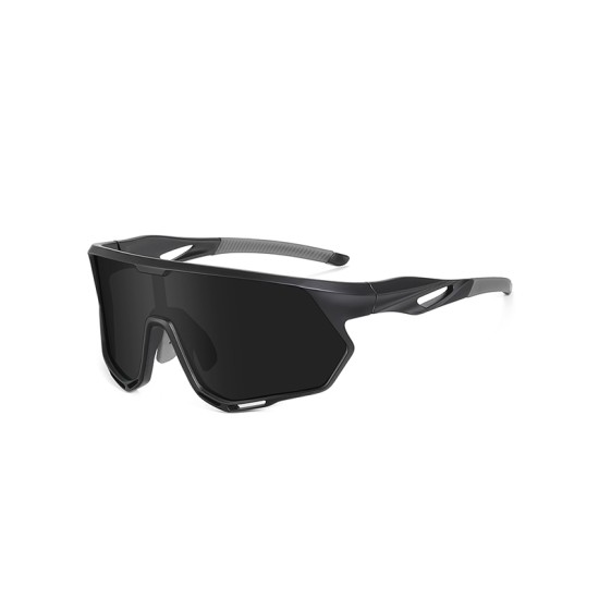 Large frame polarized sports sunglasses