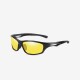 Black polarized cycling sunglasses