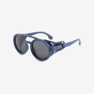 Retro punk style windproof polarized sunglasses