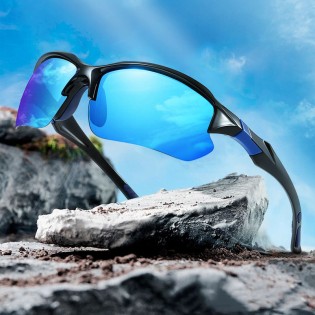 Photochromic polarized cycling sports sunglasses