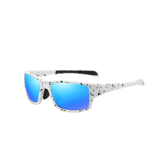 Windproof blue square cycling sunglasses