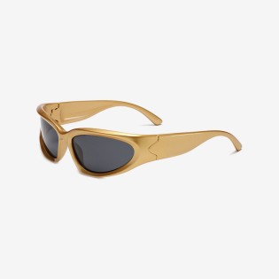 Retro gradient polarized cycling sunglasses