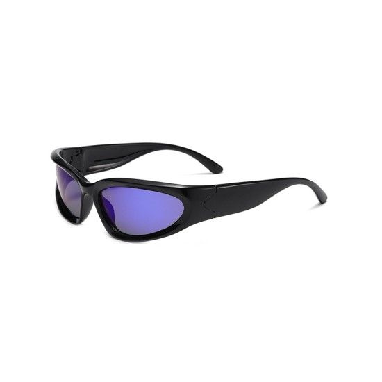 Retro gradient polarized cycling sunglasses