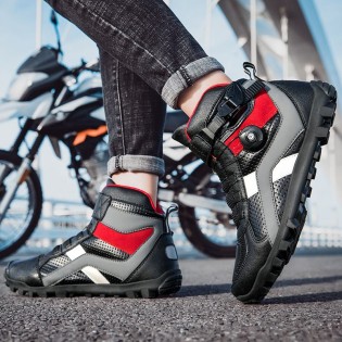 Men's breathable motocross ankle boots
