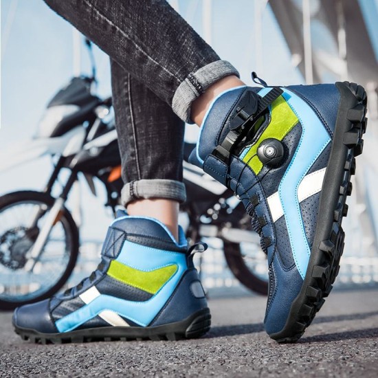 Men's breathable motocross ankle boots