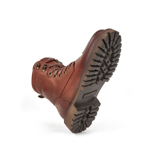 Professional motorcycle over-the-knee leather boots