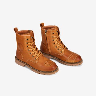 Over-the-knee waterproof leather motorcycle boots