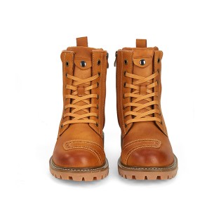 Over-the-knee waterproof leather motorcycle boots
