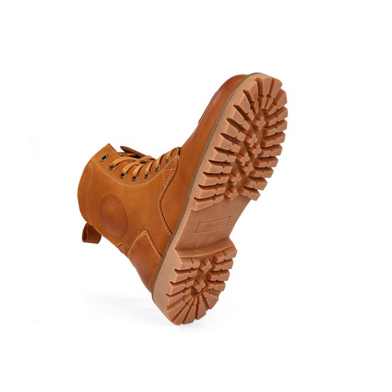 Over-the-knee waterproof leather motorcycle boots