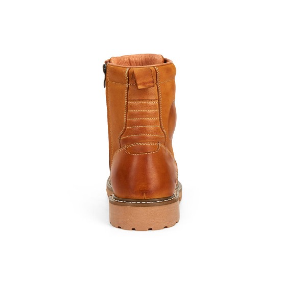 Over-the-knee waterproof leather motorcycle boots