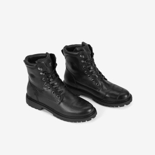 Genuine leather outdoor ankle motorcycle boots