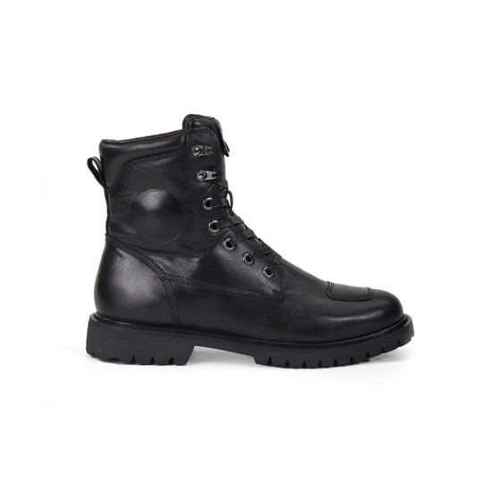 Genuine leather outdoor ankle motorcycle boots