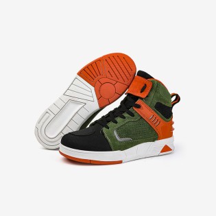 Classic vintage suede high top motorcycle boots