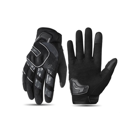 Breathable non-slip touch screen gloves