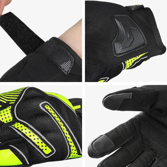 Breathable non-slip touch screen gloves