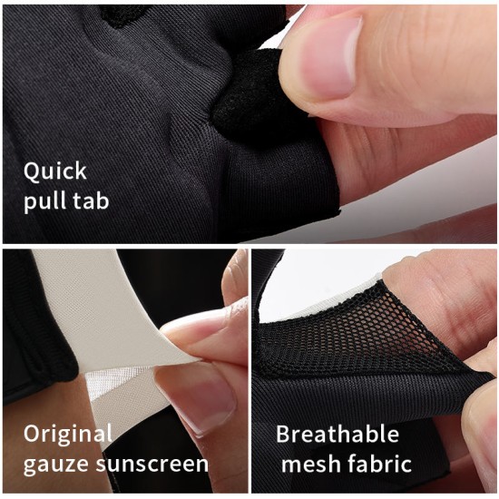 Snooker cue half-finger gloves