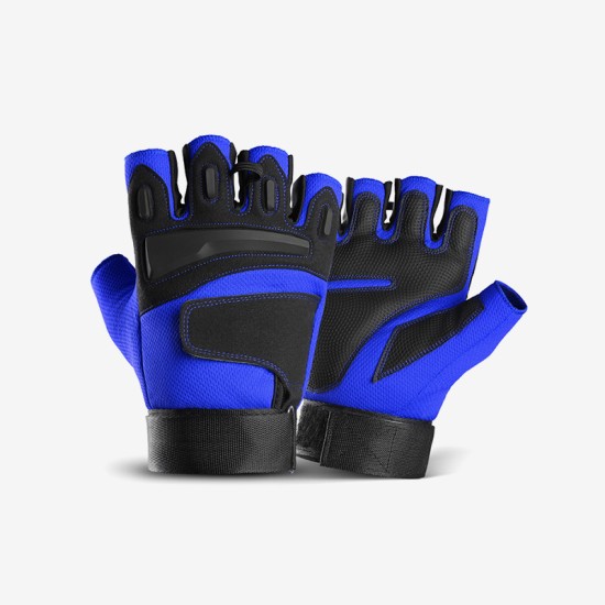 Protective shockproof fingerless outdoor gloves