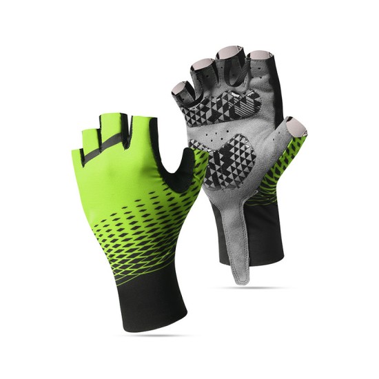 Breathable half-finger sports gloves