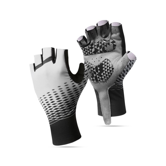 Breathable half-finger sports gloves