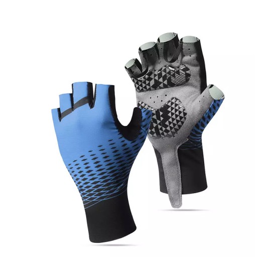 Breathable half-finger sports gloves