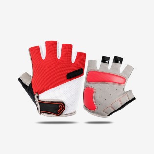 Anti-slip shock-absorbing half-finger gloves