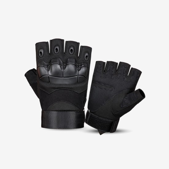 Men's training hard knuckle half finger gloves