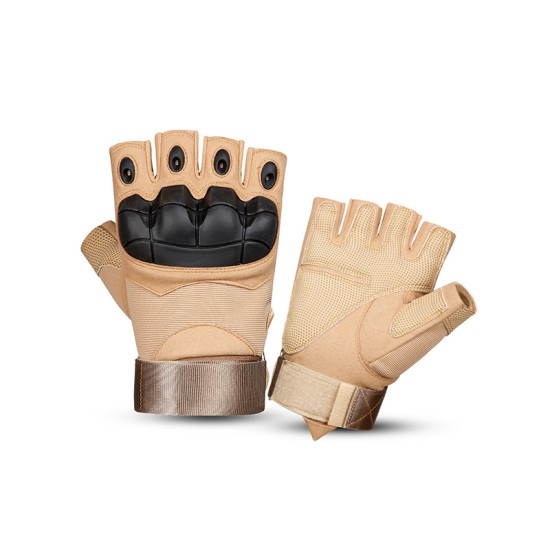 Men's training hard knuckle half finger gloves