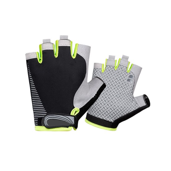 Men's half finger fitness cycling gloves