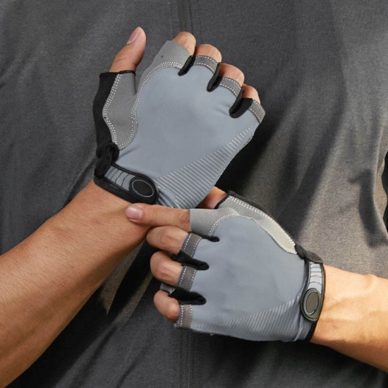 Men's half finger fitness cycling gloves