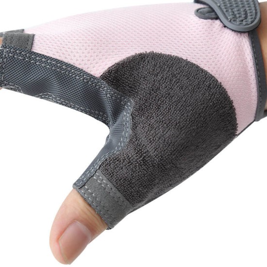Men's anti-slip and shockproof half-finger gloves