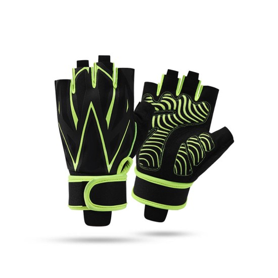 Half-finger wrist strap non-slip fitness gloves