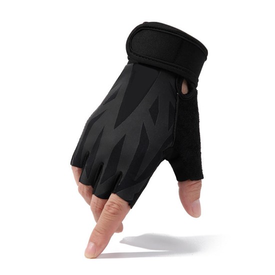Half-finger wrist strap non-slip fitness gloves